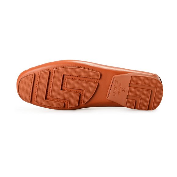 Versace Men\'s 100% Leather Brown Driver Moccasin Slip On Loafers Shoes main image 6
